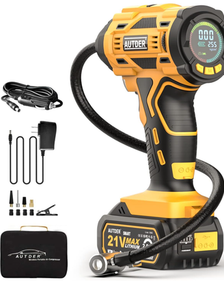 AUTDER Compressore Aria Portatile Senza Fili 180 P