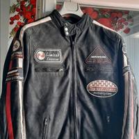 Giacca moto in pelle