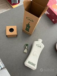 bottiglia in ceramica per olio