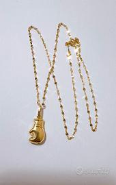 Collana con guanto da boxe in oro giallo 18kt 750