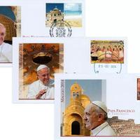3 lettere con francobolli  Papa Francesco