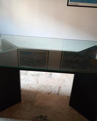 tavolo in cristallo con 4 sedie  1.70 x 85