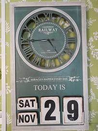 OROLOGIO LEGNO CON DATARIO