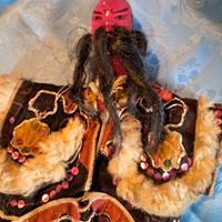 Antica marionetta cinese Guerriero  Guan Yu