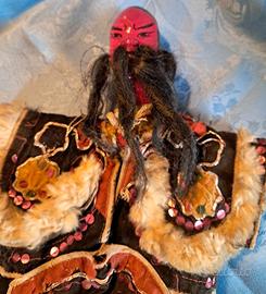 Antica marionetta cinese Guerriero  Guan Yu