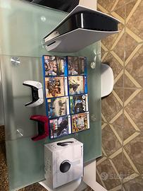 Play station 5 più cuffie e giochi