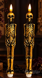 Candele scheletro per halloween