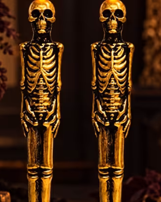 Candele scheletro per halloween