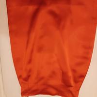gonna SportMax in raso arancione taglia 42.