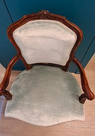 coppia di poltroncine  meta' 800