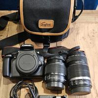 Reflex Canon EOS 1100D + EFS 18-55 + EFS 55-250mm