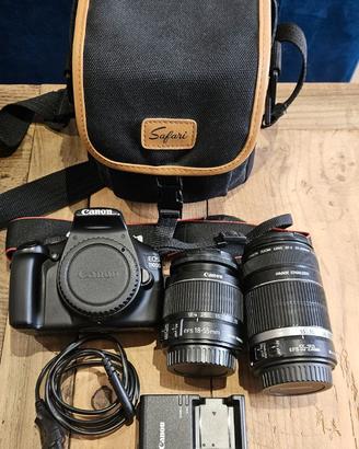 Reflex Canon EOS 1100D + EFS 18-55 + EFS 55-250mm