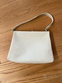 Borsa vintage anni ‘50 in pelle bianca