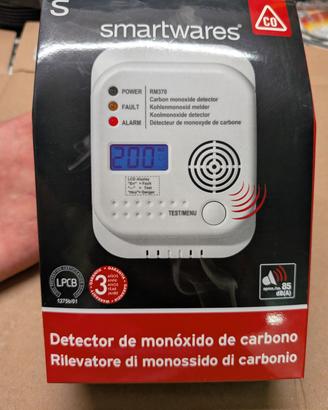 rilevatore monossido di carbonio 