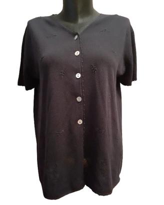 cardigan bottoni blu estivo 