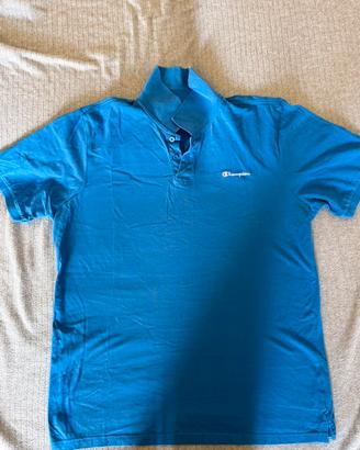 Polo Champion azzurra - Taglia XL