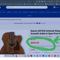 Ibanez AVC9CE*MASSELLO*pream(noMArtin 00015M)NUT45