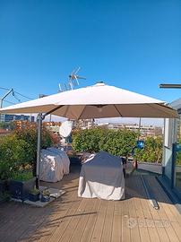 Ombrellone da giardino a sbalzo 3x3  Cosma Outdoor