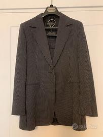 Tailleur gonna blu gessato Sartoria Agostini