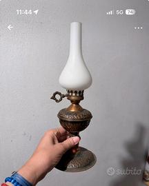 Lampada vetro e rame