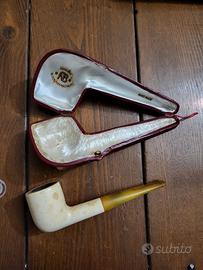 Pipa d’epoca in Schiuma di Mare (Meerschaum) con c