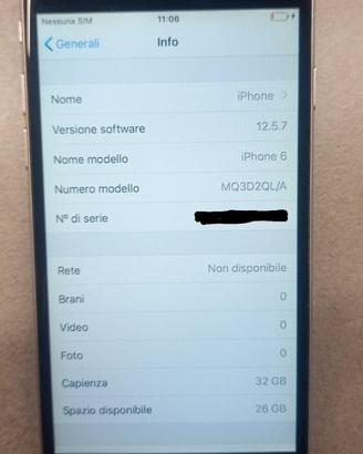 Apple iPhone 6 - 32GB - Grigio Siderale (Sbloccato