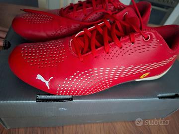Scarpe Puma 43 Rosso Ferrari