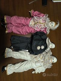 3 Bambole di porcellana