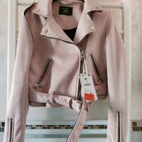 Giubbotto biker rosa