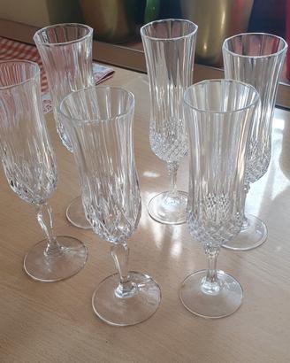 set bicchieri in cristallo 