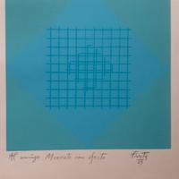 Quadro litografia 1969 Salvador Presta (1925-2011)