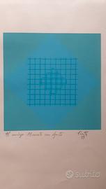 Quadro litografia 1969 Salvador Presta (1925-2011)