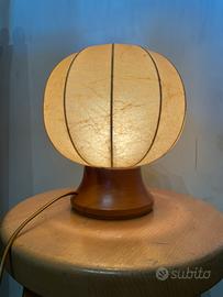 Lampada cocoon anni 70 tavolo abat-jour