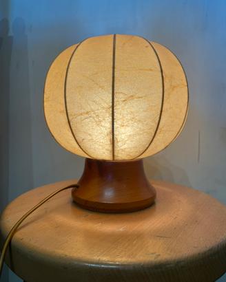 Lampada cocoon anni 70 tavolo abat-jour