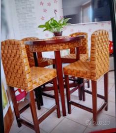 tavolo alto in legno