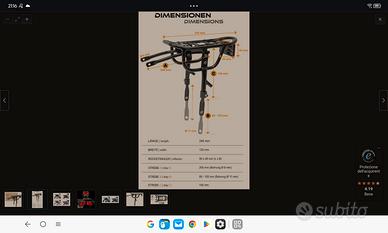 Portapacchi da 12 /14 pollici per bici da bambino