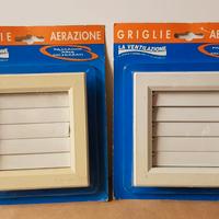 Coppia Griglie aerazione in plastica 140x140