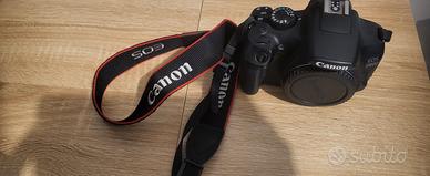 canon 1300d body con due batterie 