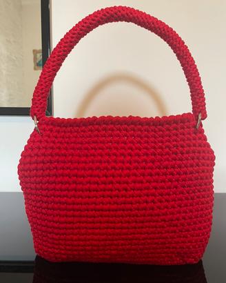 Borsa a spalla in fettuccia