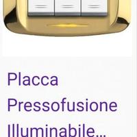 Placche pressofusione illuminabili