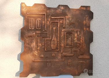 Quadro rame a bassorilievo