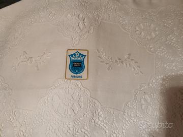 Lenzuolo e federe con pizzo di Burano