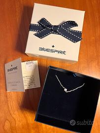 Braccialetto argento acciaio Bluespirit