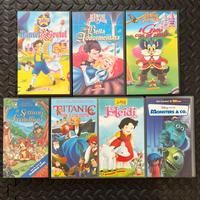 Videocassette VHS originali Disney e cartoni