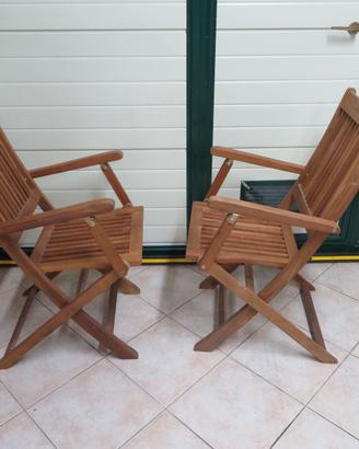 Sedie in legno pieghevoli