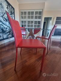 Tavolo Molteni + 4  sedie  couio  di Ernestomeda