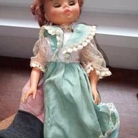 Furga Bambola d'epoca dama damina Italy vestito

