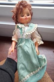 Furga Bambola d'epoca dama damina Italy vestito

