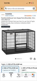 Gabbia/kennel da interno per cami di taglia grande
