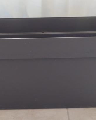 fioriera esterno da 80 con ruote e  riserva acqua